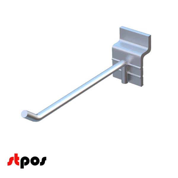 00_Крючок для экономпанели одинарный 150мм, d5, цинк-хром