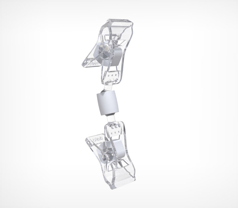 03_Малый держатель для шарнирного ценникодержателя CLIP SMALL-VL, 43 мм, Прозрачный