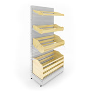 ХЛЕБНЫЙ пристенный стеллаж своймагазин.рф