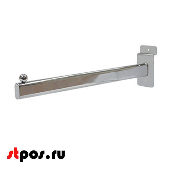 00_Кронштейн для экономпанели прямой 300мм, 1 шар, хром