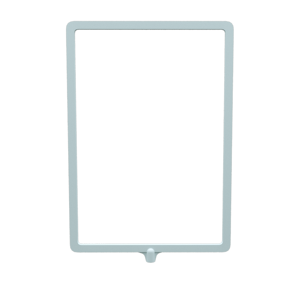 04_Пластиковая рамка А4 с интегрированным Т-держателем PFT-A4, под крепление диаметром 9мм, Белая