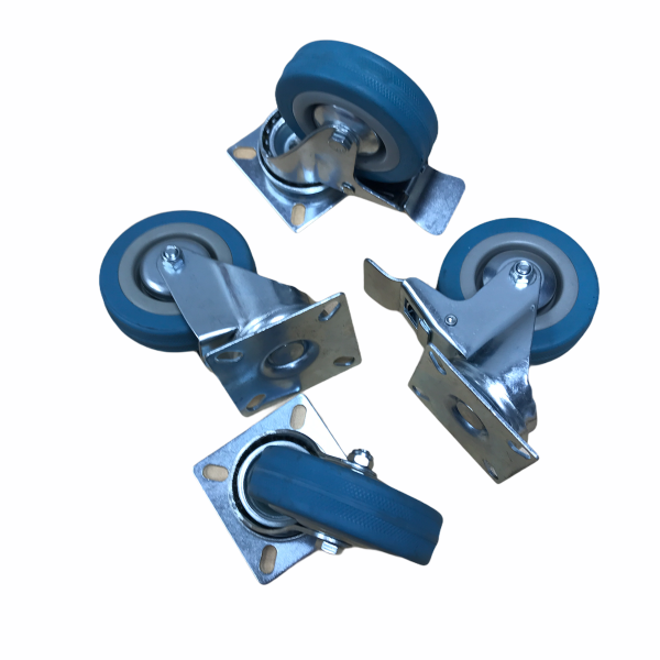 1_Комплект колес с крепежом для сетчатого контейнера на колёсах