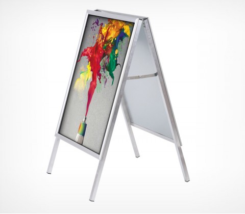 01_Штендер с рамами из алюминиевого клик-профиля A-STAND