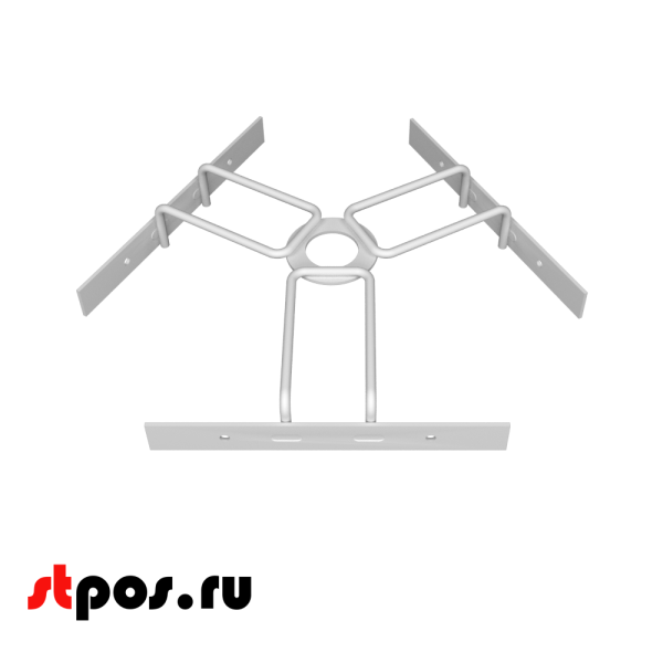 00_Треугольник 370 для крепления дисплеев, RAL9016, Белый