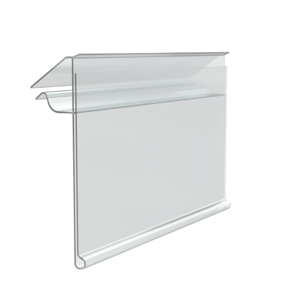 sk_Ценникодержатель на корзины из металлических прутьев KOL39, длина 100 мм