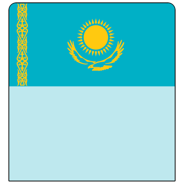 sk_Шелфстоппер stpos ФЛАГИ (Казахстан) из ПЭТ 0,3мм в ценникодержатель, 70х75 мм, голубой