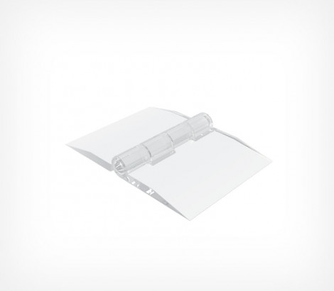 02_Петля пластиковая прозрачная 25х32 мм ACR-HINGE