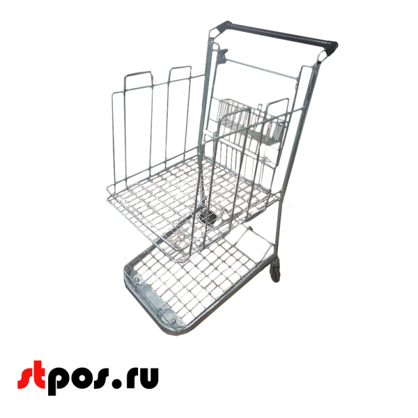 02_Тележка СОРТИРОВОЧНАЯ 125л,807х542х1073 мм, Серый