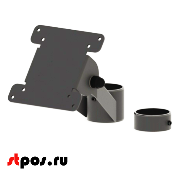 00_Держатель для монитора VESA 75 или 100. Посадочный диаметр 51 мм под стойку, RAL7024, Угольно-серый