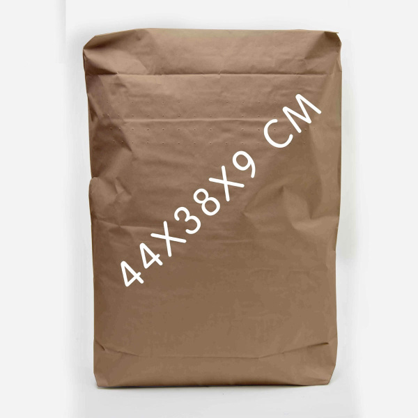 01_Мешок Клапанный (Закрытый) 380х440х90 мм, двухслойный, Бурый