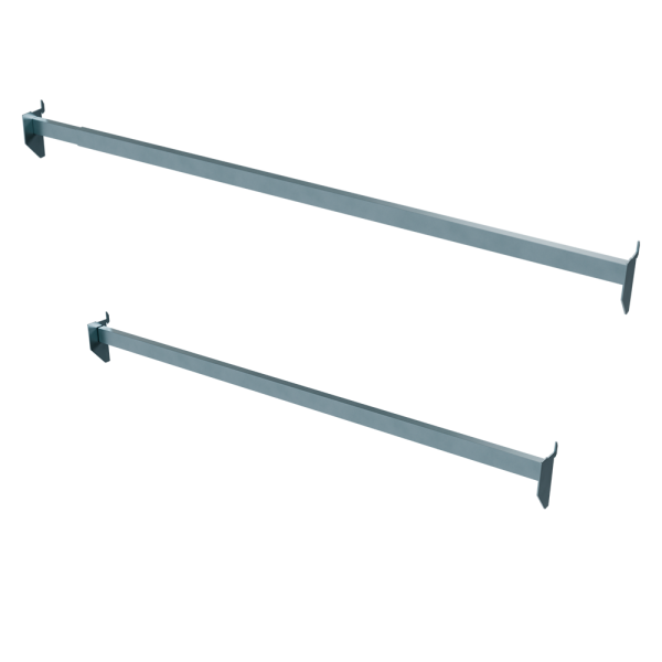 sk_Штанга универсальная 30х15, длина 940-1040мм раздвижная, окрашенная под хром