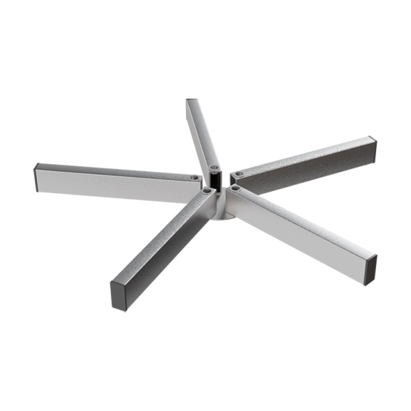 sk_Опора 5-лучевая (5 заглушек) для стойки пирамидальной, Цинк-хром