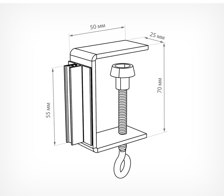 03_Струбцина с держателем вывесок SUPERGRIP CLAMP SGT-25