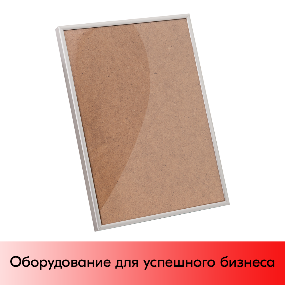 01_Алюминиевая рамка Нельсон ПН-01 А3 матовое серебро