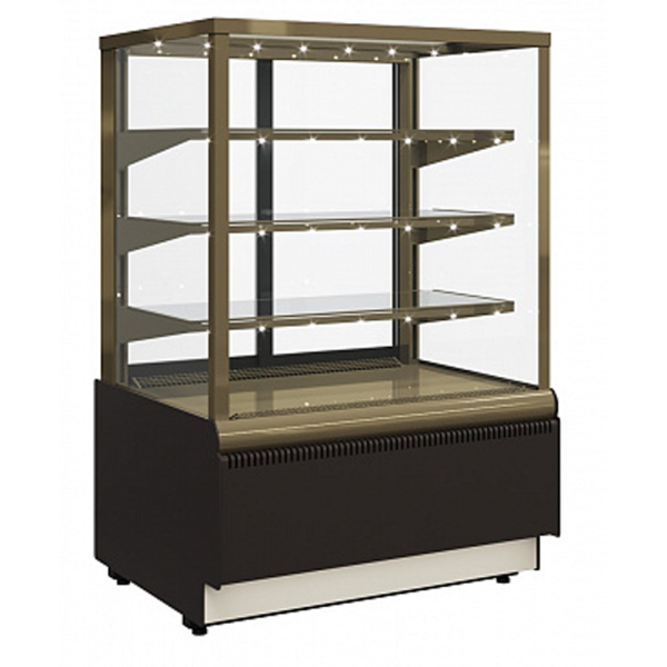 stpos_Холодильная витрина Carboma KC70 VV 1,3-1 STANDARD, 1300х700х1280(1330)мм,Черная