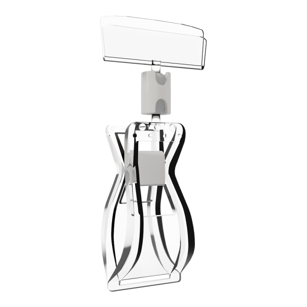 sk_Универсальный ценникодержатель на прищепке FX,   0мм, Прозрачный