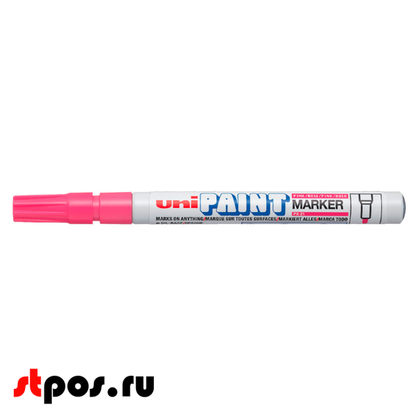 00_Маркер-краска PAINT PX-21 для письма по любой поверхности,толщина линии 0,8-1,2 мм,овальный,РОЗОВЫЙ