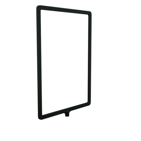 04_Пластиковая рамка А4 с интегрированным Т-держателем PFT-A4, под крепление диаметром 9мм, Черная