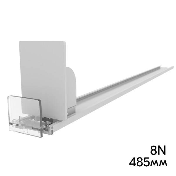 sk_Пружинный толкатель 38х50 мм FORTA NORMA-1 4-8N, с ограничителем 20х25 мм, 4-8 ньютона, 485 мм,серый