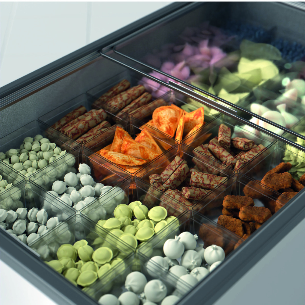 03_Контейнер универсальный ICEBOX 200х200х230мм, объем 9 л (без ножек и крышек), Прозрачный