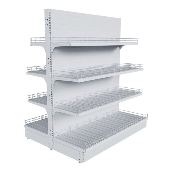 sk_НАБОР стеллаж 25 70 ГЛУХОЙ островной 1550х1330х500 8 полок, ограничители, разделители, ценник sk_НАБОР стеллаж 25 70 ГЛУХОЙ островной 1550х1330х500 8 полок, ограничители, разделители, ценник