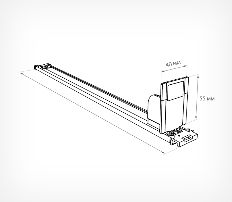 03_Толкатель широкий пружинный со скользящей основой PUSHER-LR (6 ньютонов), 285 мм 03_Толкатель широкий пружинный со скользящей основой PUSHER-LR (6 ньютонов), 285 мм