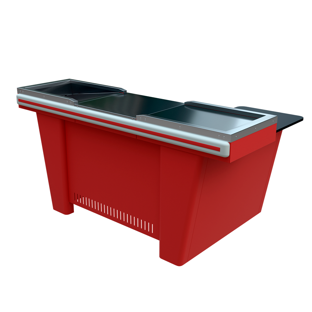 sk_2_Кассовый бокс Stream M-150N v3.0 (шлиф.нерж,вырезы под ДЯ,МК 2Т,глуб.накоп) RAL3028, Красный, Левый