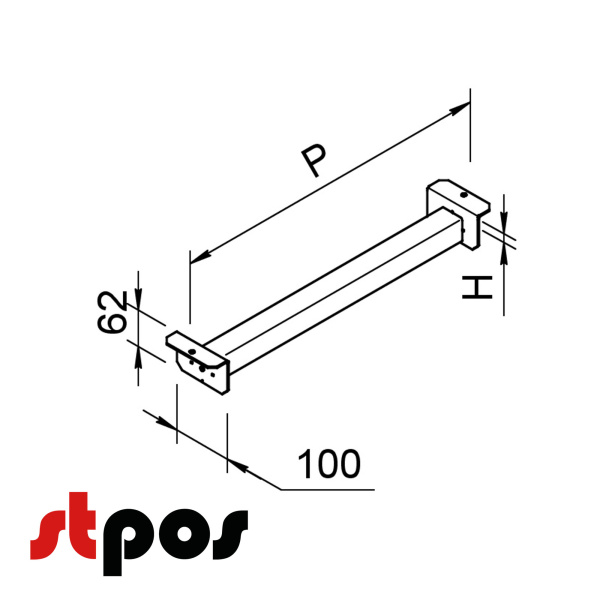 ригель 4040 под настил
