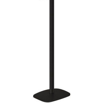 01_Стойка 1,4 м под дозатор овальное основание труба ПТ-50 мм ( черный муар RAL-9005) 