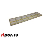 Ценник КАРТОН Овал-10, 35х50мм, (предпечать:"цена","руб.","коп."), 250шт/упак; 20упак/кор, Желтый