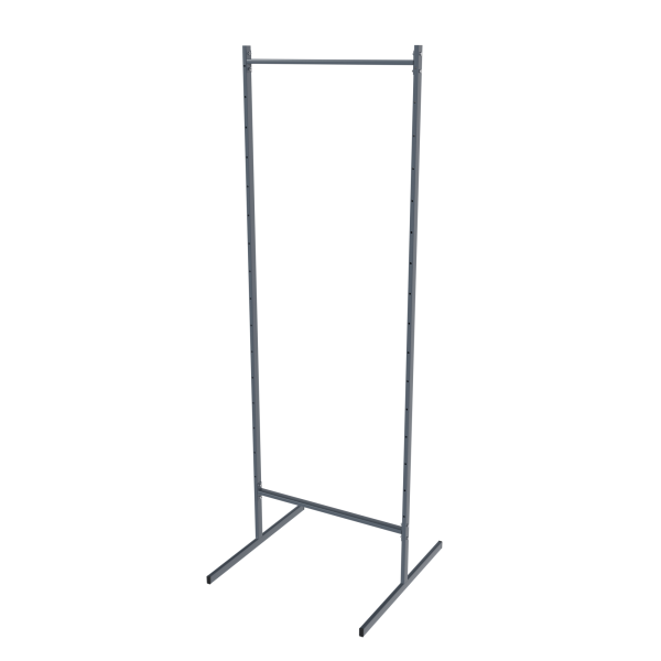 sk_Основа прикассовой стойки двухсторонняя (основа без навески,сборная рама) 640мм,Глянец,RAL7024 Серый