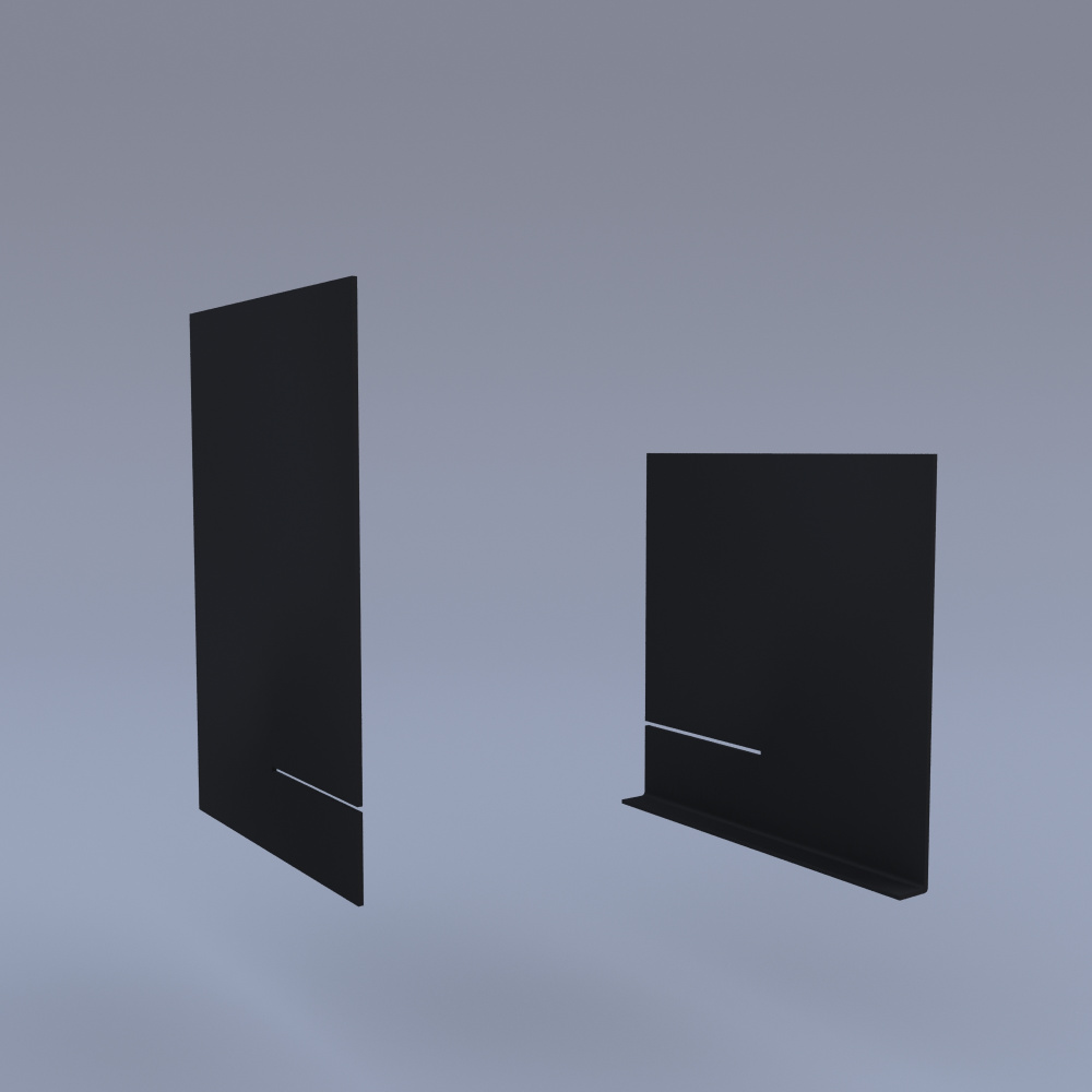 04_Подставка металлическая (для ценника, буклетов и т.д), формат А5, толщина 2 мм, Черная