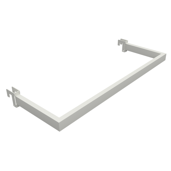 sk_Вешало П-образное 30х15, 250х590 мм, на штангу 30х15 мм, Глянец, RAL9016 Белый