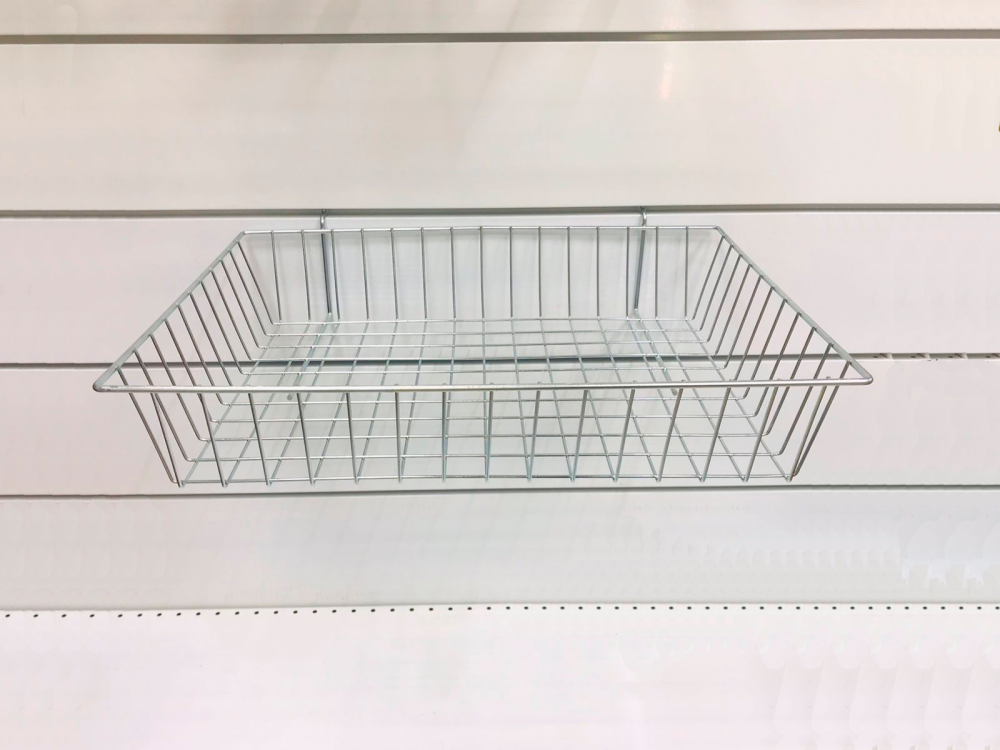 Корзина для экономпанелей 520х395х100 мм Цинк-Хром

На фото представлена конзина на экономпанеле с логотипом компании.