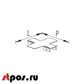 Заглушка стойки стеллажа островного квадартного RAL 9016 гл.