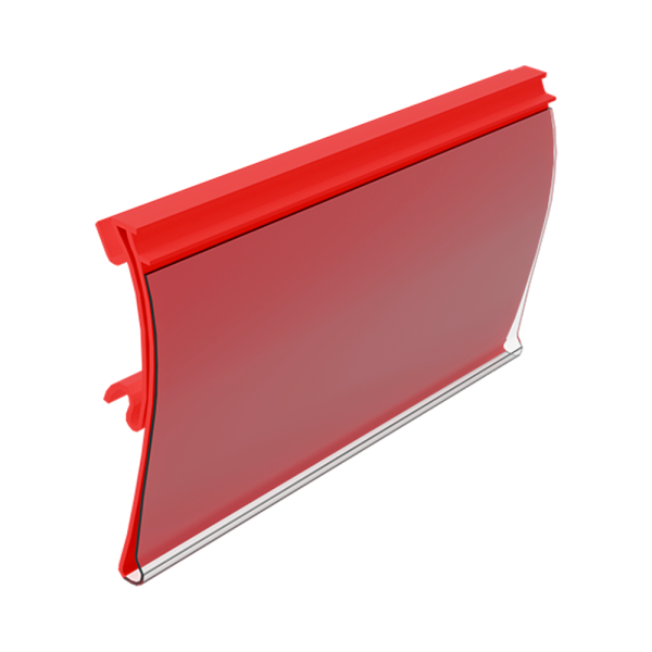 sk_Ценникодержатель полочный HSAC 39 длина 70мм КРАСНЫЙ