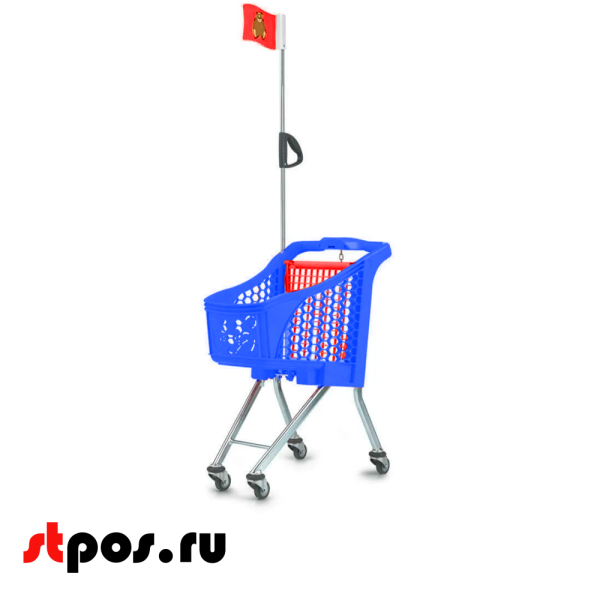00_Детская покупат. тележка Tangolino 25л, с флагшток. и флажк.
