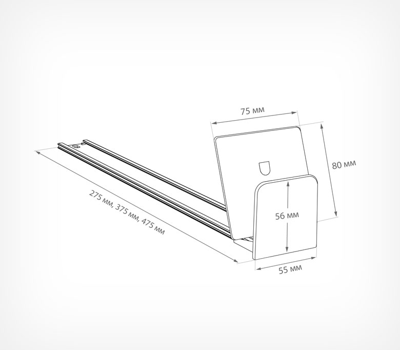 04_Пружинный толкатель наклоный 75х74 мм FORTA QUADRA-2 10-14N,с ограничит. 55х56мм,10-14ньютонов,485мм
 04_Пружинный толкатель наклоный 75х74 мм FORTA QUADRA-2 10-14N,с ограничит. 55х56мм,10-14ньютонов,485мм