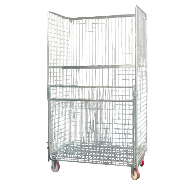 sk_Сетчатый контейнер на колесах 4-х стеночный, 1200х800х1800 мм, с ячейкой 50х50 мм