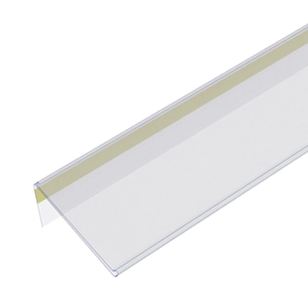 sk_Ценникодержатель полочный самоклеящийся высота NO60 мм, длина 1000 мм, ВСПЕНЕННЫЙ СКОТЧ, Коричневый