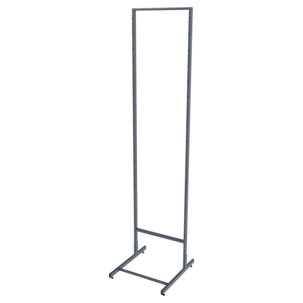 sk_Стойка прикассовая односторонняя 1850x440x500мм (основа без навески,сварн. рама),Глян.,RAL7024 Серый