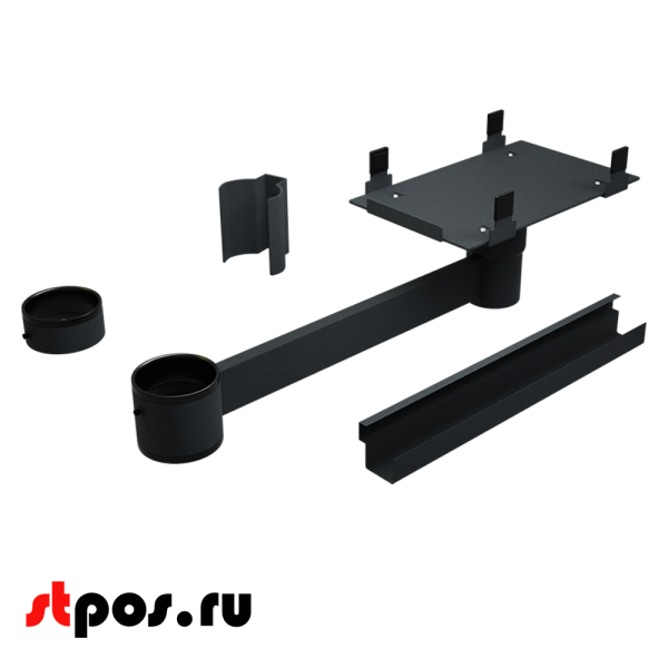 00_Кронштейн для принтера универсальный 270 мм, Муар RAL7016 Серый