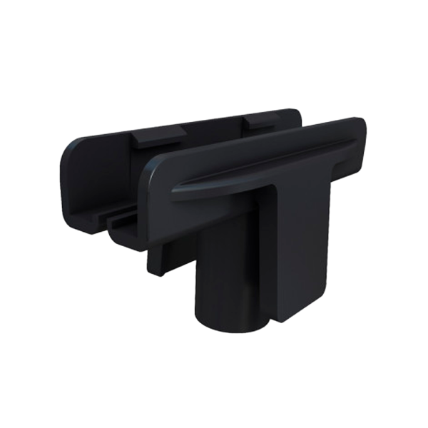 sk_Т-держатель с боковыми фиксаторами T-S (А6-А3) 9 мм, чёрный