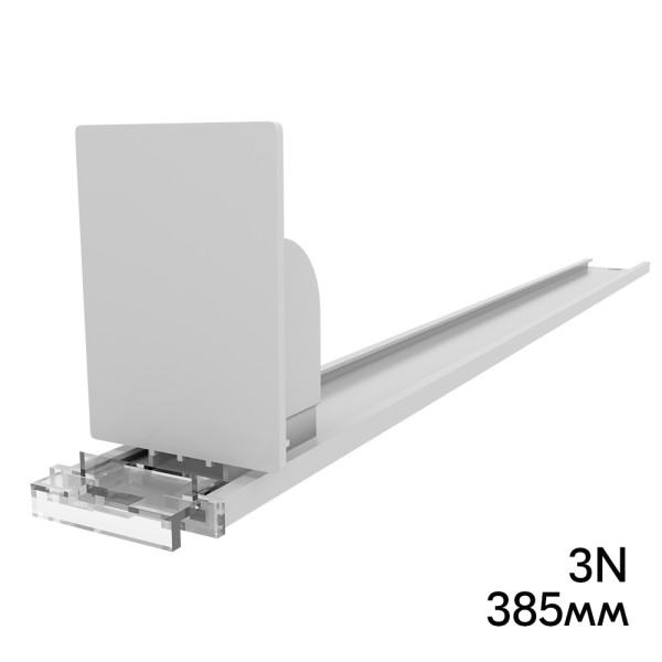 sk_Пружинный толкатель 38х50мм FORTA NORMA-0 3N, 3 ньютона, без ограничителя, 385мм, серый