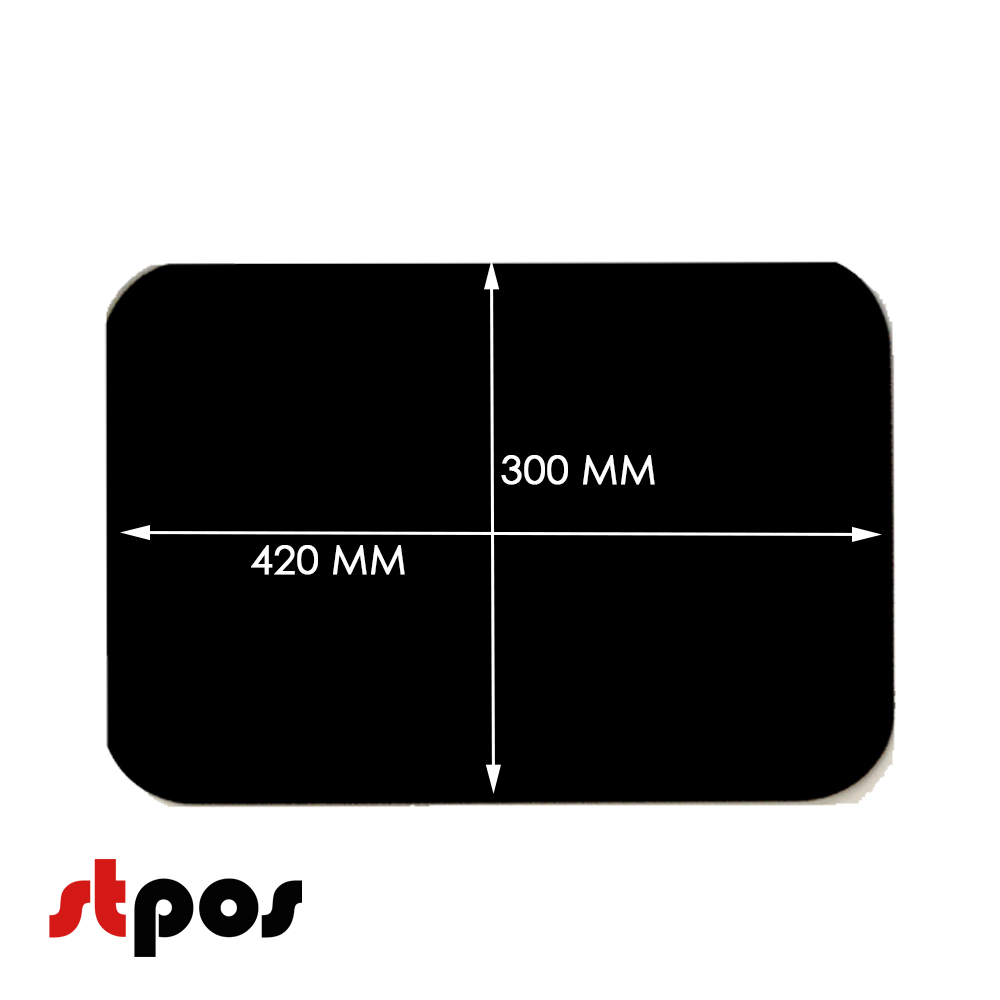 01_Меловой ценник-фигура ТАБЛИЧКА для нанесения меловым маркером, 420х300мм (А3), черная