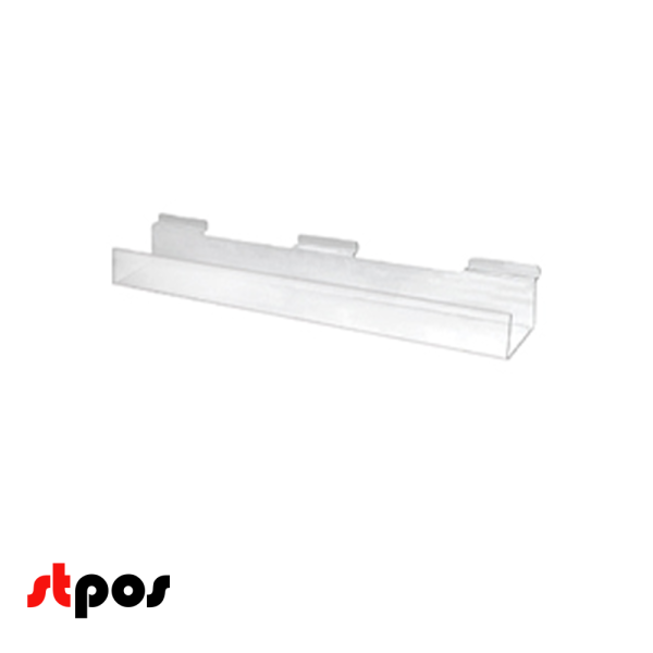 00_Полка для экономпанели для печатной продукции F 373, 590мм, акрил, Прозрачная