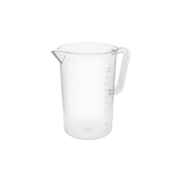 01_Стакан мерный (емкость мерная) 1 л полупрозрачный ПОЛИПРОПИЛЕН