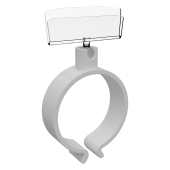 Держатель ценника на колбасу RING-CLIP 30мм-45мм, Прозрачный