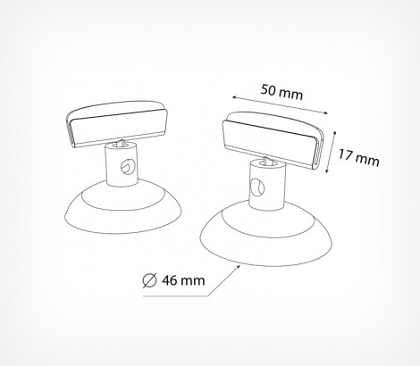 04_Схема силиконовой присоски с держателем ценника SC-CLIP, цвет прозрачный