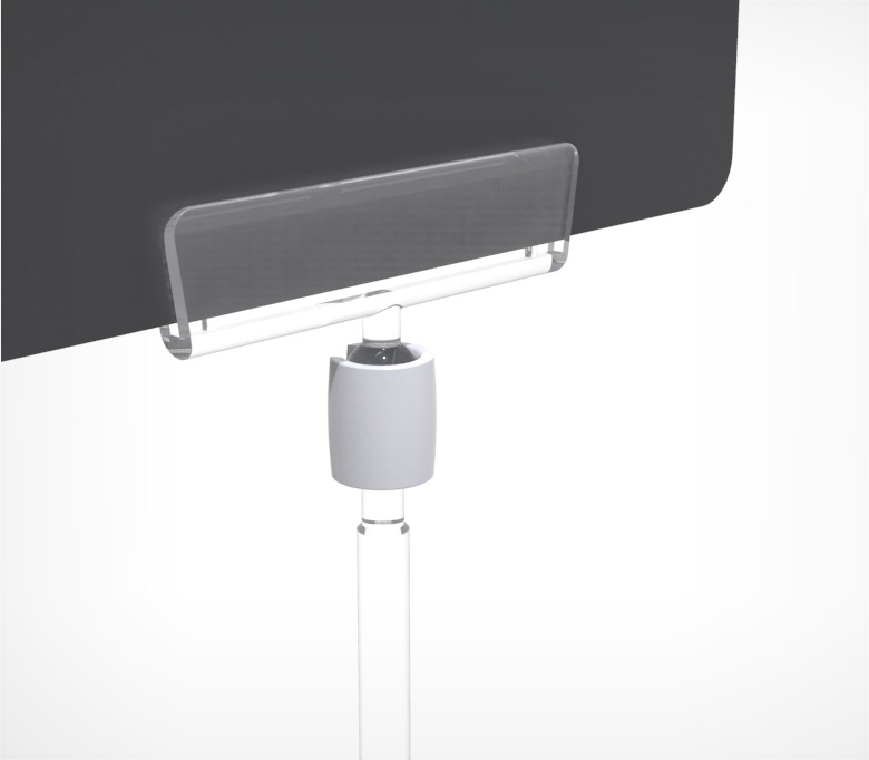 02_Соединитель для шарнирного ценникодержателя JOINT-VL, Белый